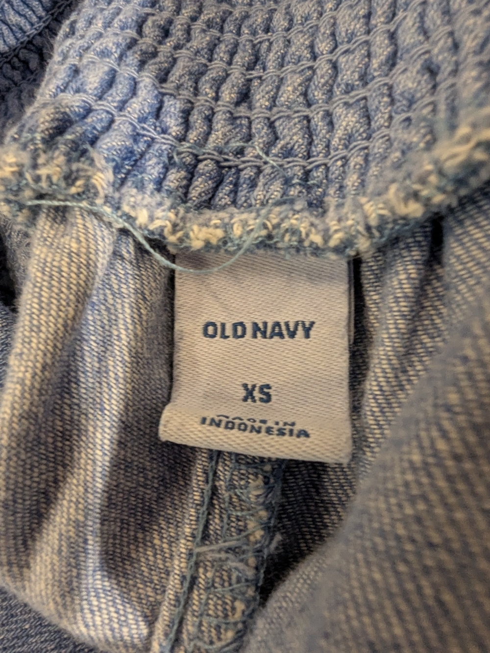 4/$40 Old Navy Blue Denim Wide Leg Romper - Picture 8 of 9